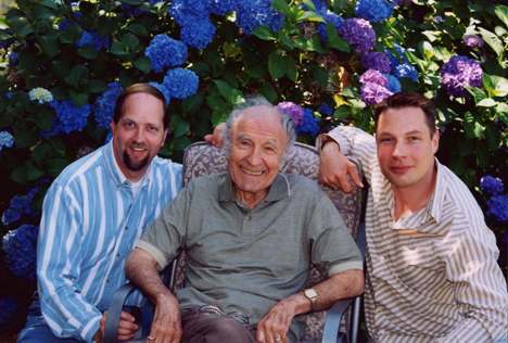 Photo of Anthony Wynn, Barry Morse, and Robert E. Wood